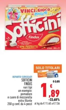 Conad Superstore SOFFICINI FINDUS vari tipi offerta