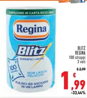 Conad Superstore BLITZ REGINA 100 strappi 3 veli offerta