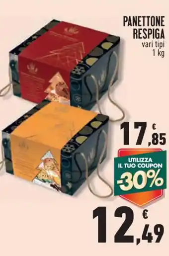 Conad Superstore PANETTONE RESPIGA vari tipi 1 kg offerta