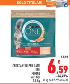 Conad Superstore CROCCANTINI PER GATTI ONE PURINA vari tipi offerta