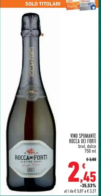 Conad Superstore VINO SPUMANTE ROCCA DEI FORTI brut, dolce 750 ml offerta