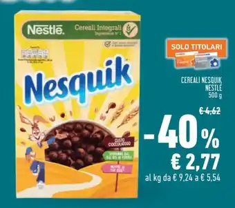 Conad City CEREALI NESQUIK NESTLE 500 g offerta