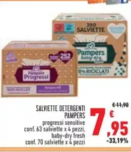 Conad Superstore SALVIETTE DETERGENTI PAMPERS offerta