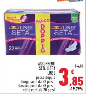 Conad Superstore ASSORBENTI SETA ULTRA LINES offerta