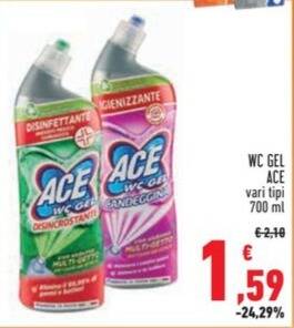 Conad Superstore WC GEL ACE vari tipi 700 ml offerta