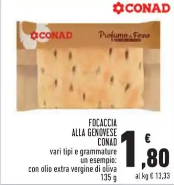 Conad City FOCACCIA ALLA GENOVESE CONAD offerta