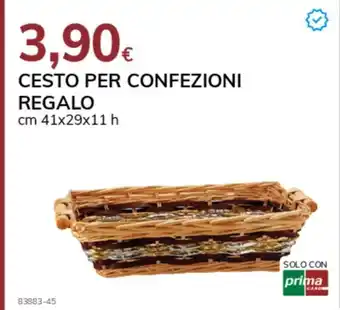 CESTO PER CONFEZIONI REGALO cm 41x29x11 h