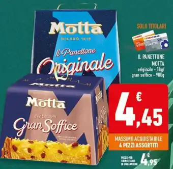 IL PANETTONE MOTTA originale - 1 kg/ gran soffice - 900g