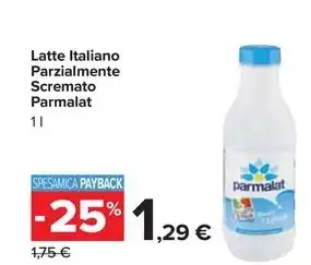 Carrefour Market Latte Italiano Parzialmente Scremato Parmalat offerta
