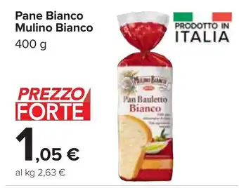 Carrefour Market Pane Bianco Mulino Bianco 400 g offerta