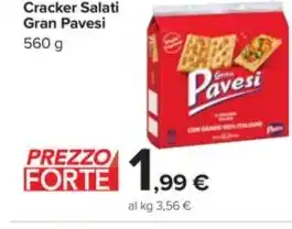 Carrefour Market Cracker Salati Gran Pavesi 560 g offerta