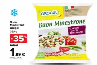 Carrefour Market Buon Minestrone Orogel 750 g offerta