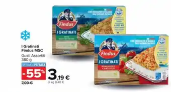 Carrefour Market I Gratinati Findus MSC Gusti Assortiti 380 g offerta