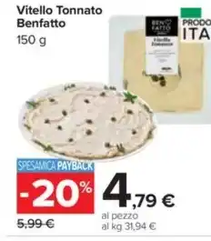 Carrefour Market Vitello Tonnato Benfatto offerta