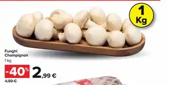 Carrefour Market Funghi Champignon 1 kg offerta