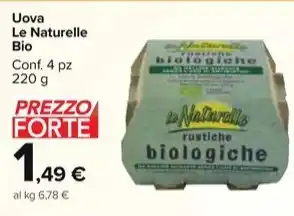 Uova Le Naturelle Bio Conf. 4 pz 220 g