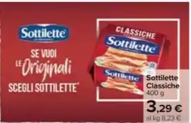 Carrefour Market Sottilette Classiche 400 g offerta