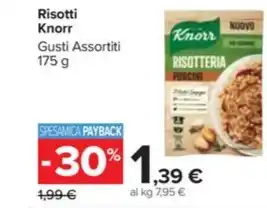 Carrefour Market Risotti Knorr Gusti Assortiti 175 g offerta