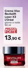 Crema Viso Revitalift Laser X3 L'Oréal giorno o notte 50 ml