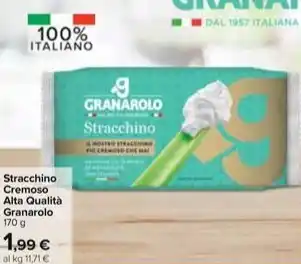 Carrefour Market Stracchino Cremoso Alta Qualità Granarolo 170 g offerta
