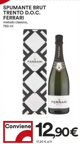 Coop SPUMANTE BRUT TRENTO D.O.C. FERRARI metodo classico offerta