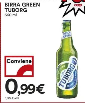 Coop BIRRA GREEN TUBORG offerta