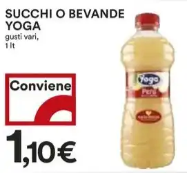 Coop SUCCHI O BEVANDE YOGA gusti vari, 1 It offerta