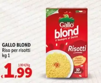 Carrefour Market GALLO BLOND Riso per risotti kg 1 offerta