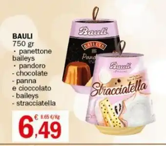 Crai BAULI 750 gr panettone baileys pandoro -chocolate - panna offerta