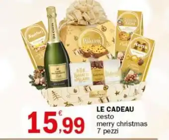 Crai LE CADEAU cesto merry christmas 7 pezzi offerta