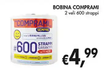 Coal BOBINA COMPRAMI 2 veli 600 strappi offerta