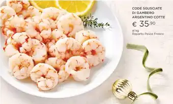 Esselunga CODE SGUSCIATE DI GAMBERO ARGENTINO COTTE offerta