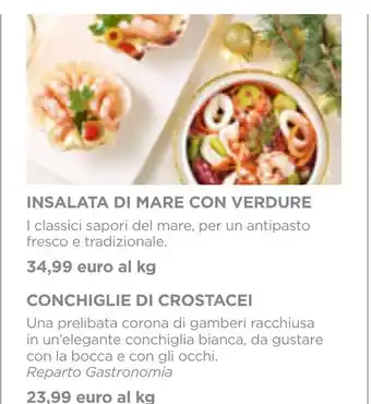 Esselunga INSALATA DI MARE CON VERDURE offerta