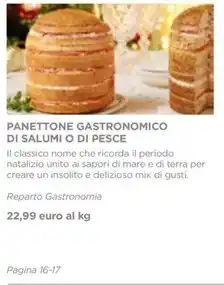 Esselunga PANETTONE GASTRONOMICO DI SALUMI O DI PESCE offerta
