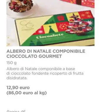Esselunga ALBERO DI NATALE COMPONIBILE CIOCCOLATO GOURMET offerta