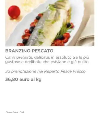 Esselunga BRANZINO PESCATO offerta