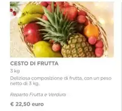 Esselunga CESTO DI FRUTTA 3 kg offerta