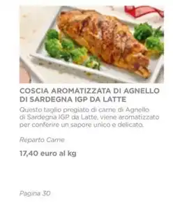Esselunga COSCIA AROMATIZZATA DI AGNELLO DI SARDEGNA IGP DA LATTE offerta