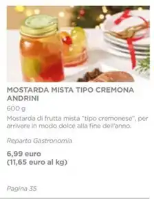 Esselunga MOSTARDA MISTA TIPO CREMONA ANDRINI offerta