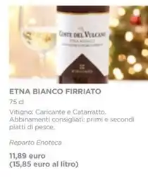 Esselunga ETNA BIANCO FIRRIATO 75 cl offerta