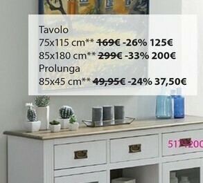 JYSK Tavolo offerta