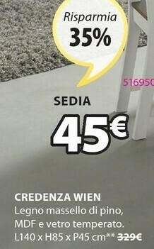 JYSK Credenza Wien offerta