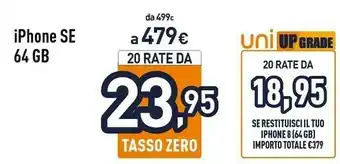 Unieuro Apple IPhone SE 64GB - Nero offerta