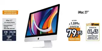 Unieuro Apple IMac 27" offerta
