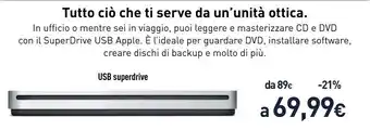 Unieuro Apple USB Superdrive offerta
