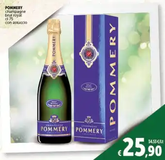 Deco Supermercati POMMERY champagne brut royal cl 75 offerta
