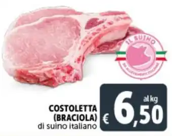 Deco Supermercati COSTOLETTA (BRACIOLA) di suino italiano offerta