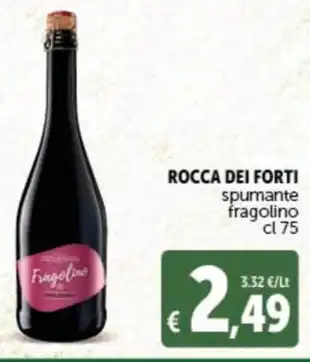 ROCCA DEI FORTI spumante fragolino cl 75