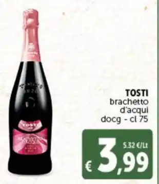 Deco Supermercati TOSTI brachetto d'acqui docg - cl 75 offerta