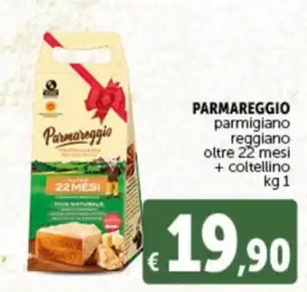 Deco Supermercati PARMAREGGIO parmigiano reggiano oltre 22 mesi + coltellino kg 1 offerta